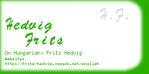 hedvig frits business card